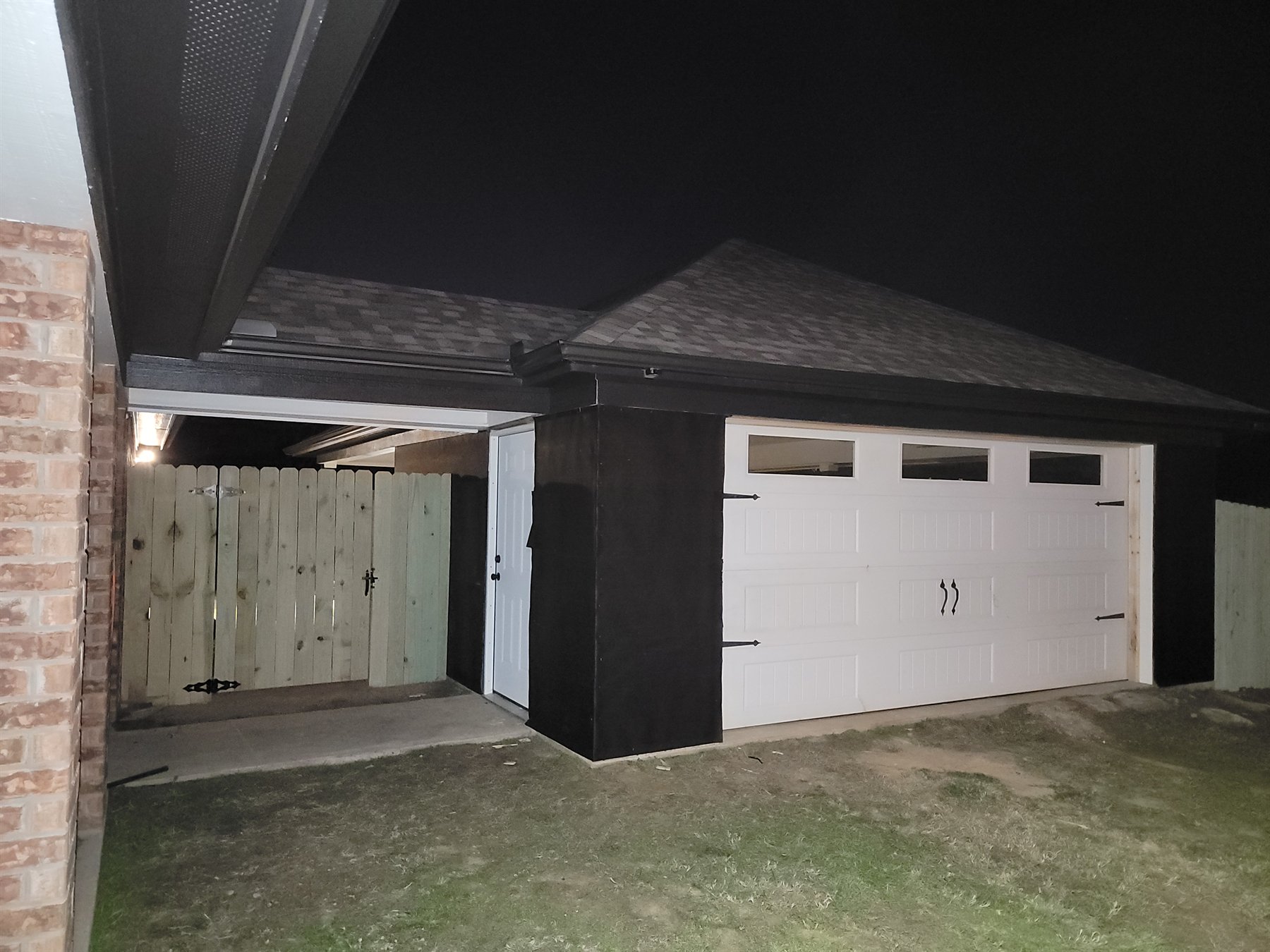 Finished residential carport conversion